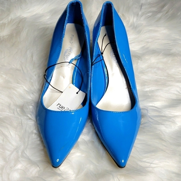 Rue21 Sky blue heels M 7/8 NWT - Picture 2 of 9